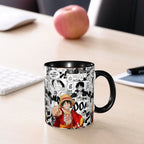 Kid's Luffy One Piece Mug: Cartoon Anime Water Cup Gift