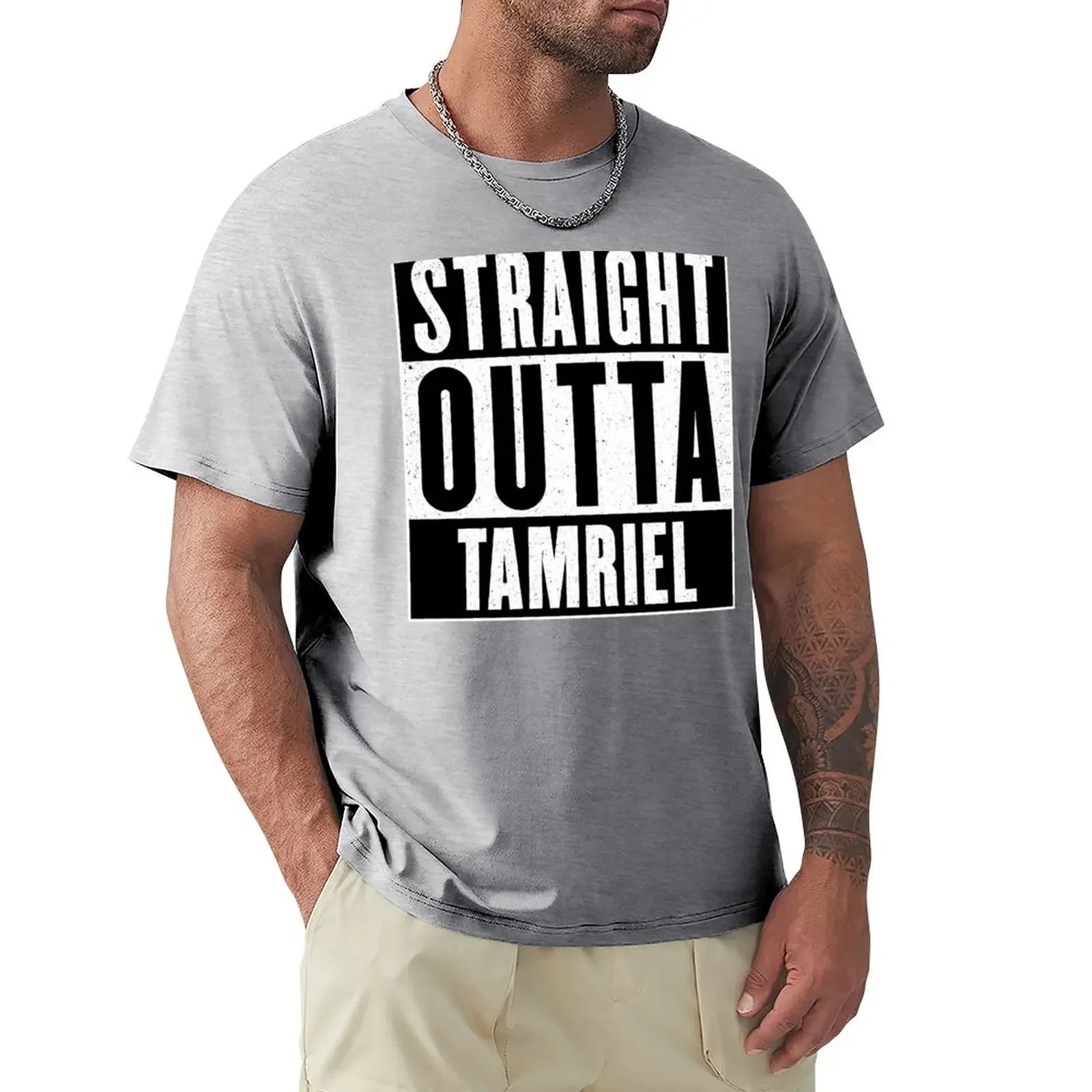 Straight Outta Tamriel T-Shirt cute tops sweat mens t shirt