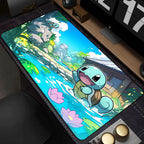 Mouse Pad Gamer XXL Mouse Mat P-pokemon Desk Mats Table of Office Carpet Gamer Natural Rubber Mice Pad Lockrand Mousepad 90x40cm