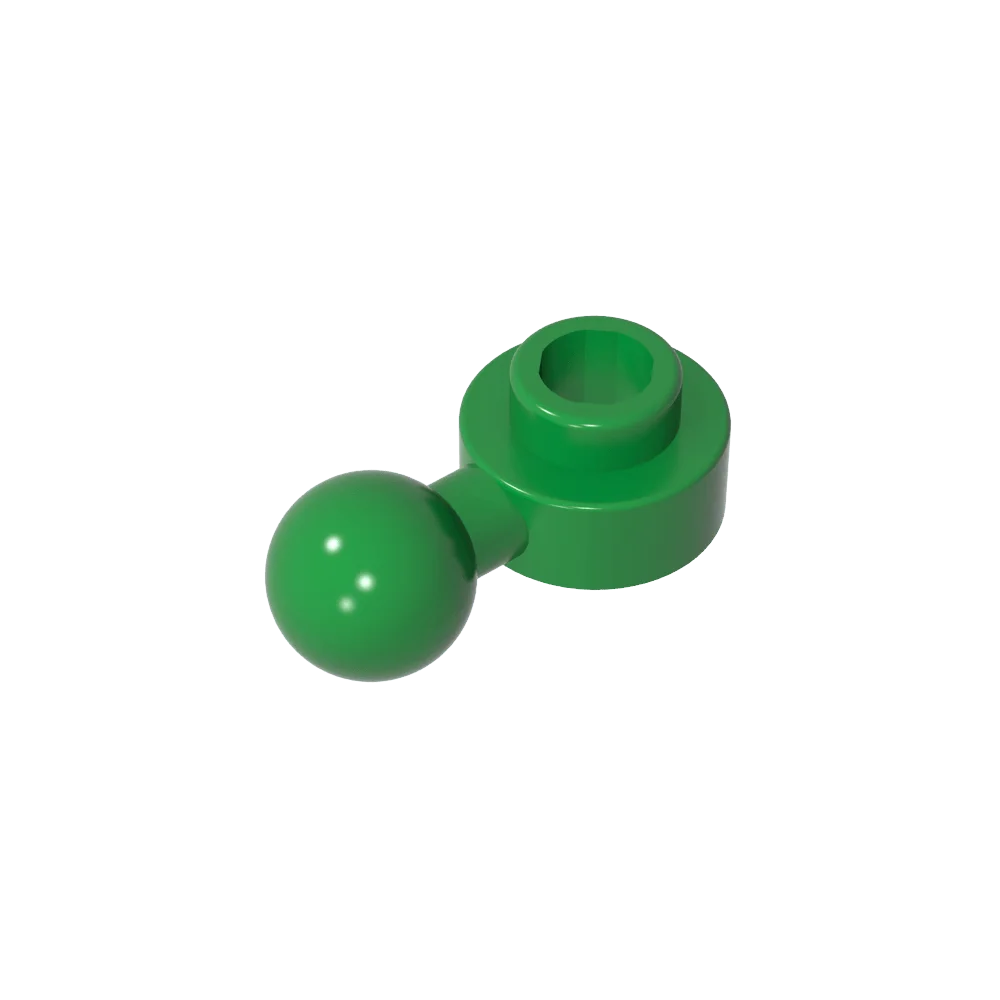 Gobricks GDS-1500 Hinged Plate 1x1 with Ball Head | Compatible Building Brick