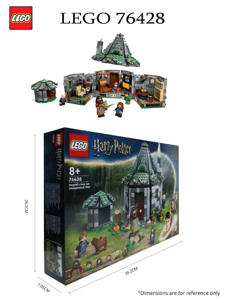 LEGO 76428 Harry Potter Hagrid’s Hut: An Unexpected Visit, Harry Potter Toy with 7 Characters and a Dragon for Magical Role Play - LEGO76428
