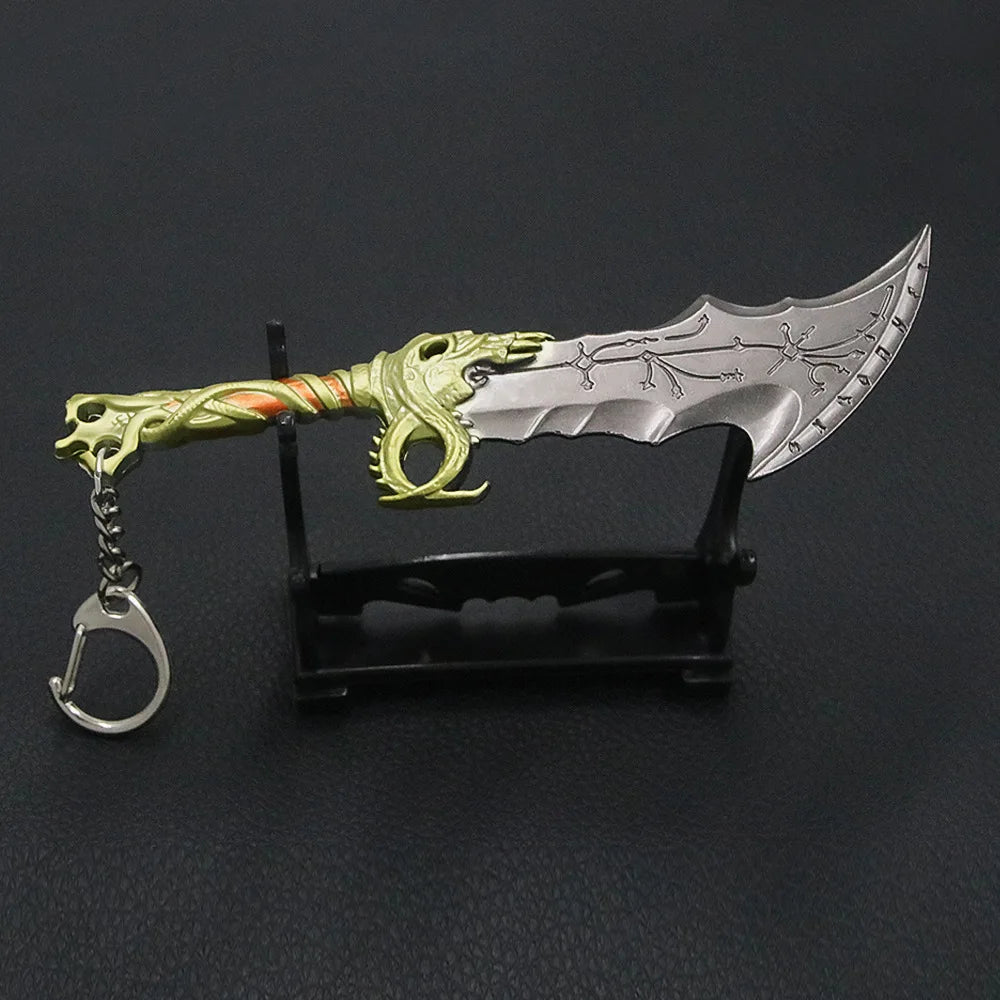 New God of War 4 Kratos Sword Keychain Pendant Keyring Jewelry Men And Women Car key chain Accessories