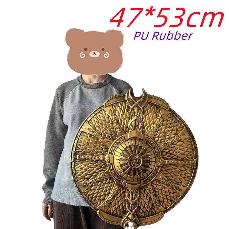 1:1 Vocation Defender Shield AXE Cosplay Thunder Chaos Blade Guardian Weapon Role Playing Game Safety PU Weapon