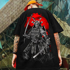 🗡️  3D Samurai Knife Print Oversized T-Shirt