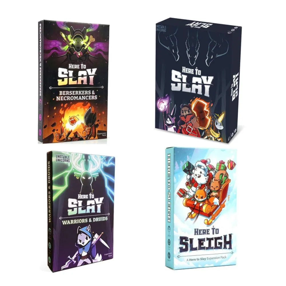 Here to Slay Here to Sleigh Holiday Expansion Pack Jeu de cartes de rôle stratégique pour enfants, adolescents et adultes de 2 à 6 joueurs