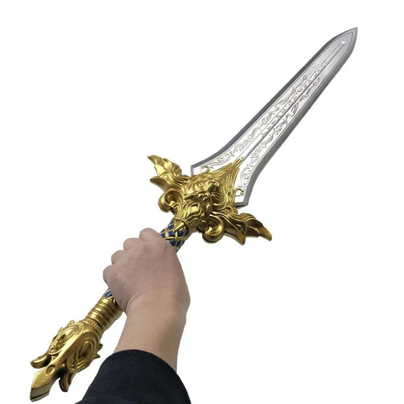 Espada grande con cabeza de oveja, espada de rey, bestia, León de Oro, juego 1:1, Arma de película, espada de Cosplay, juguete de regalo de seguridad de PU