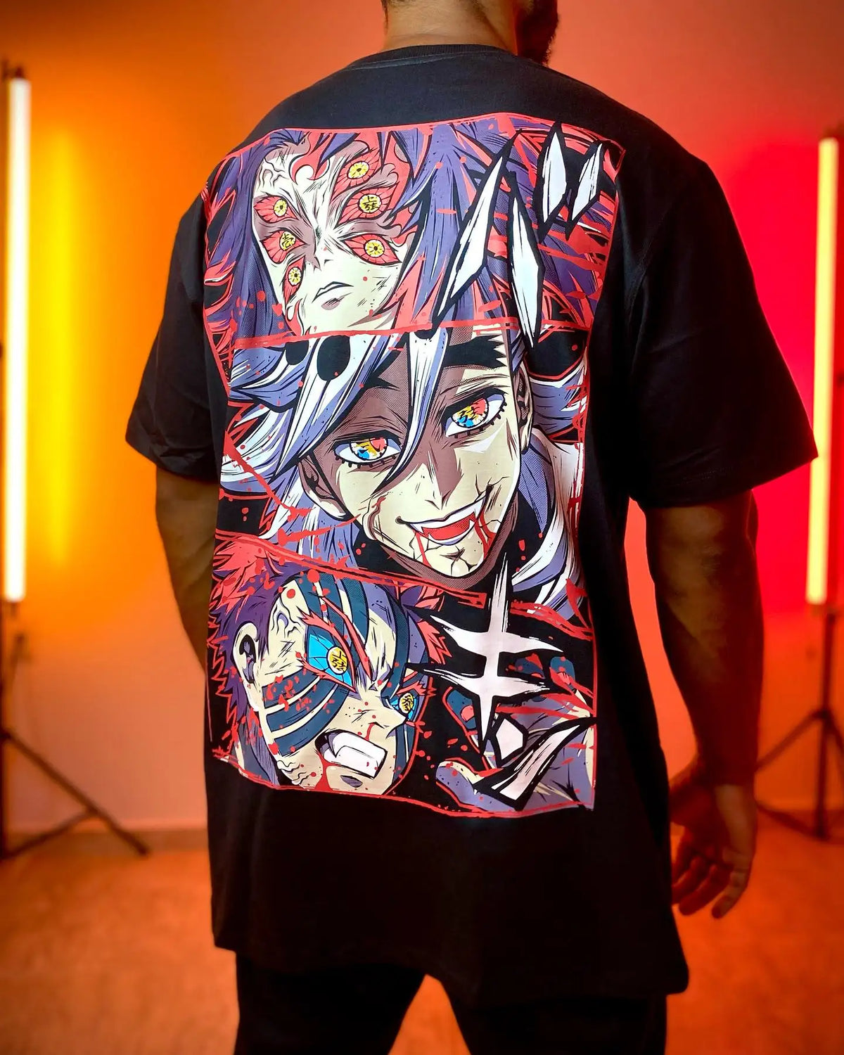Demon Slayer Graphic T Shirts Oversized Hip Hop Streetwear