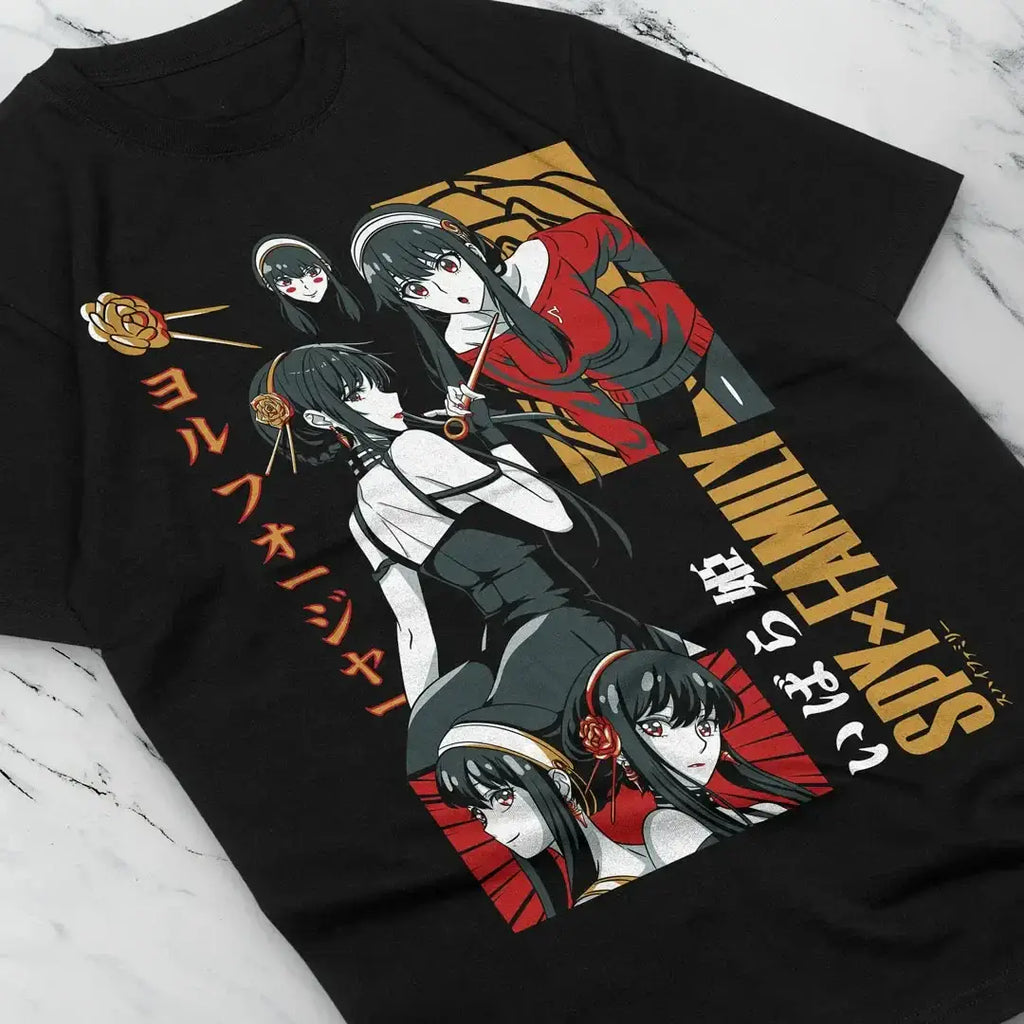 Yor Forger T-Shirt: Spy x Family Anime Oversized Graphic Tee