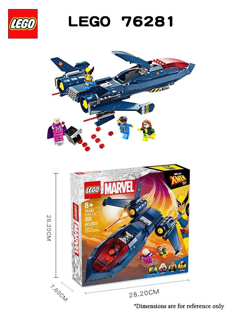 LEGO 76281 Marvel X-Men X-Jet Toy Plane Model Building Kit - LEGO76281