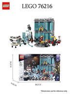 LEGO 76216 Marvel Iron Man Armory Toy Building Set,Avengers Iron Man Pretend Play Toy,Marvel with Suit Minifigures - LEGO76216