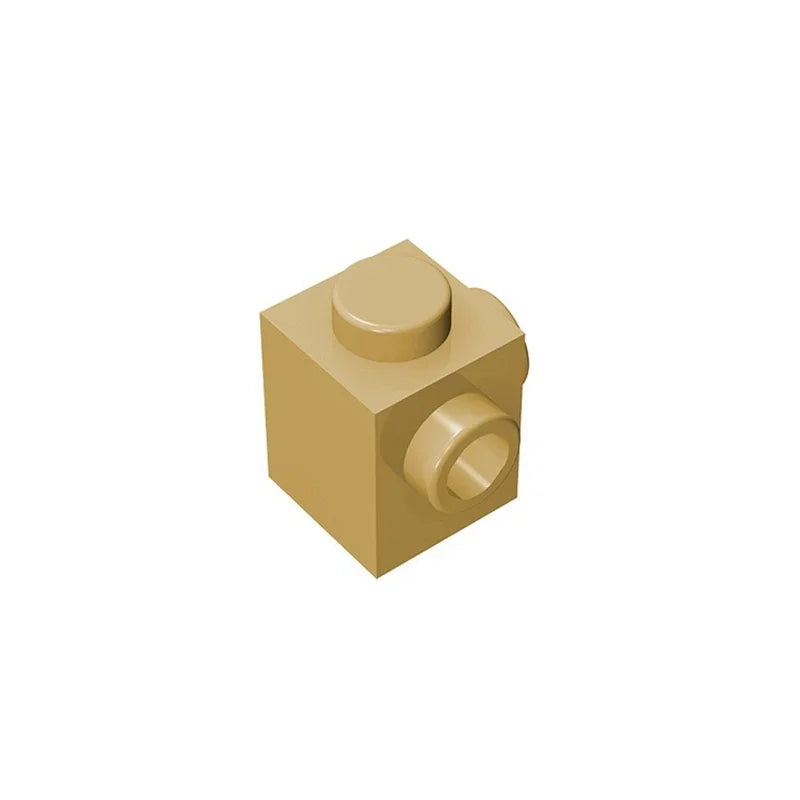 Gobricks GDS-1046 Modified Brick 1 x 1 with Studs on 2 Sides | Building Block for DIY