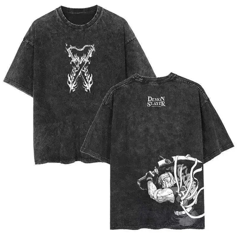 Demon Slayer Rengoku Flame Hashira Anime T-Shirt | Summer