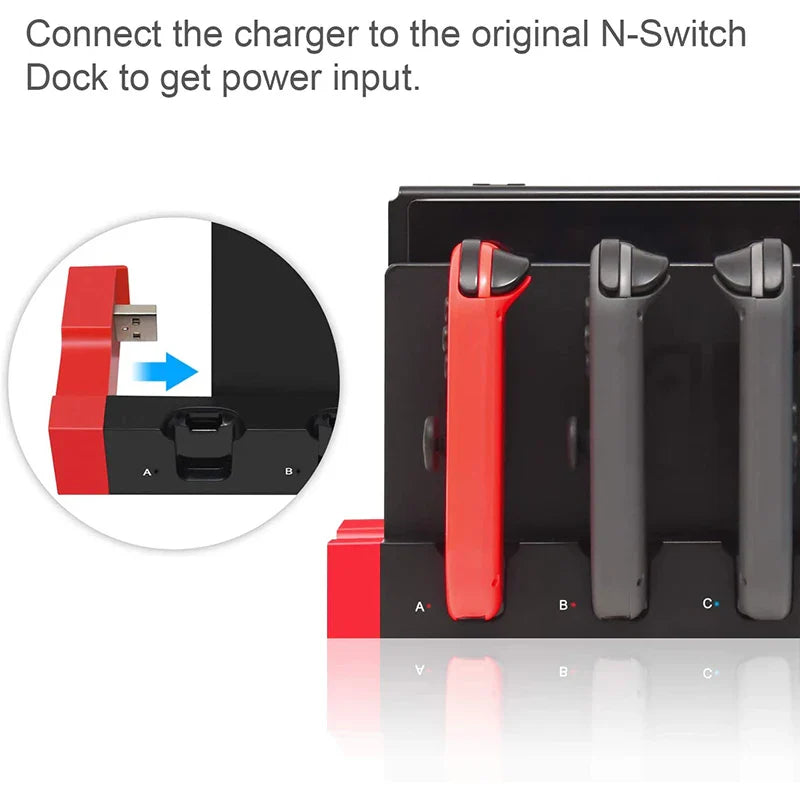 Nintendo Switch JoyCon Charging Dock Hub USB Controller Charger Dock Stand Station Holder Switch NS JoyCon Game Charging Hub