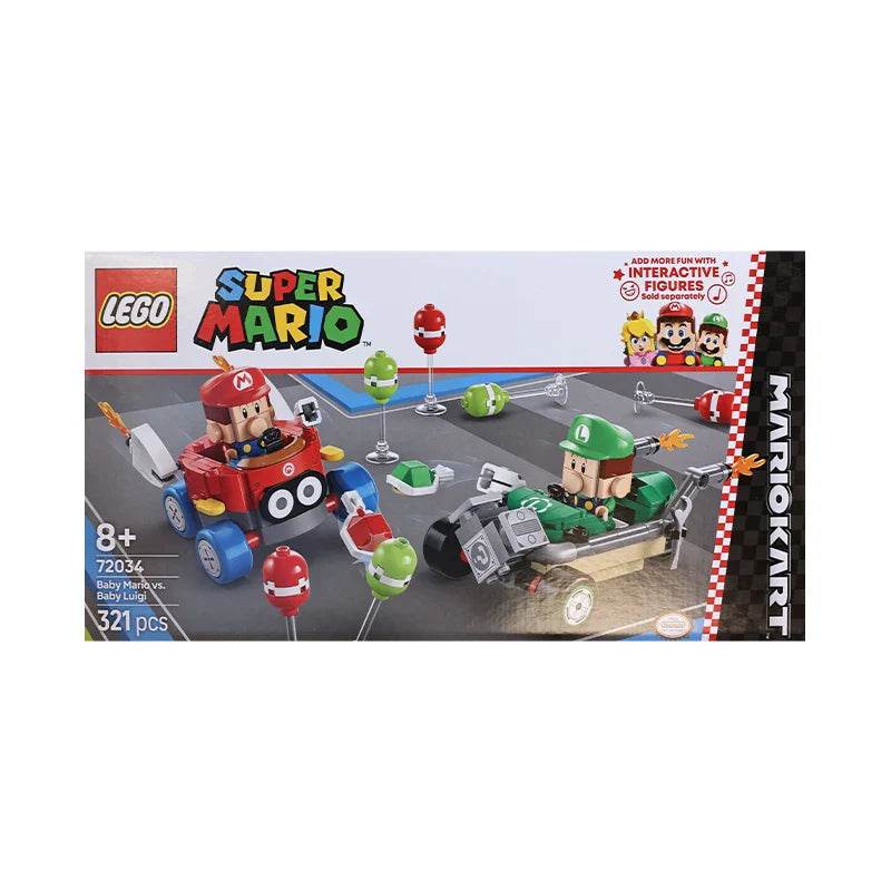Lego 72034 Mario Kart Mario Baby Vs Luigi Baby 2025 New Building Blocks - Lego 72034