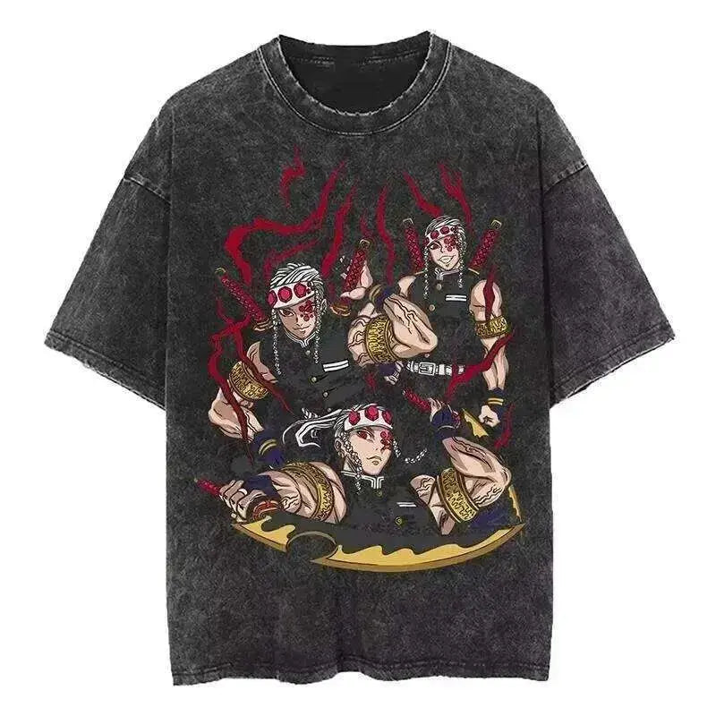 Demon Slayer Rengoku Flame Hashira Anime T-Shirt | Summer