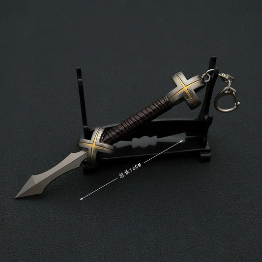 Jujutsu Kaisen juego de animación periférico herramientas de hechizo de grado especial Dios Jiewu arma de aleación modelo artesanías colección juguetes adornos