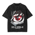 L Lawliet T-Shirt Death Note Vintage Washed Tee