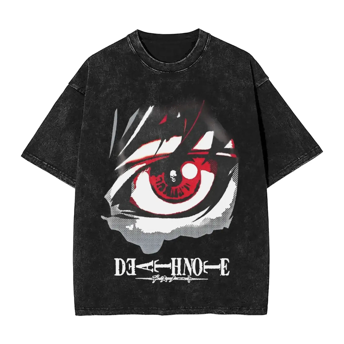 L Lawliet T-Shirt Death Note Vintage Washed Tee