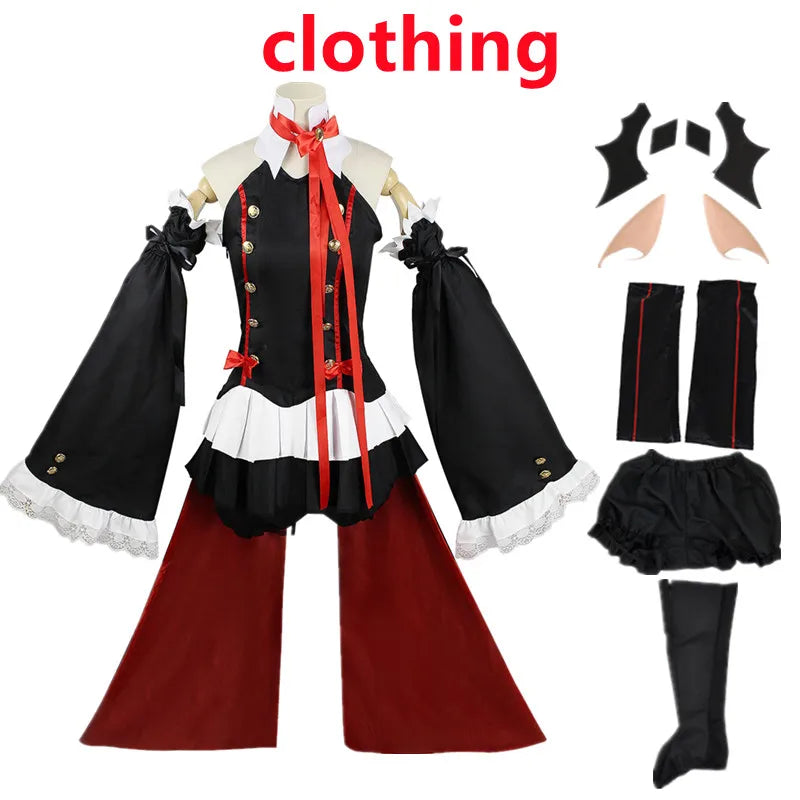 Seraph Of The End Krul Tepes disfraz de Cosplay uniforme Anime Owari no Seraph Witch Vampire Curl tepes ropa para mujer