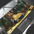 Mouse Pad Gaming Accessories PC Anime Gamer Big P-pokemonS S-snorlax Computer Desk Mat Laptop Varmilo Keyboard Rug Cute Mousepad