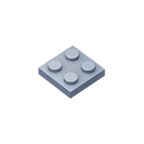 Gobricks Plate 2 x 2 Building Block | Compatible with Lego 3022