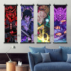 Uzumaki Naruto Posters: Sasuke & Madara Wall Art Scroll