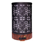 Vintage Metal Ultrasonic 100ml Essential Oil Aroma Diffuser - Grid / US