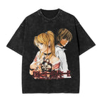 L Lawliet T-Shirt Death Note Vintage Washed Tee