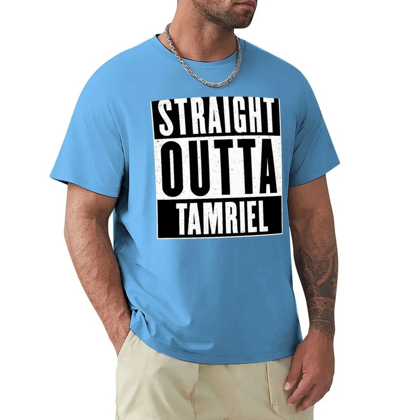 Straight Outta Tamriel T-Shirt cute tops sweat mens t shirt