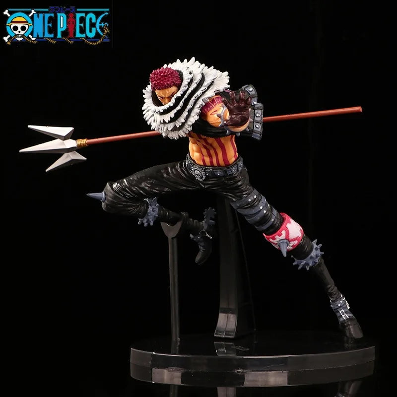 15cm Anime One Piece Figure Charlotte Katakuri King of Artist Action Figure PVC Model Toys Collection Desktop Decoration Kids Gi