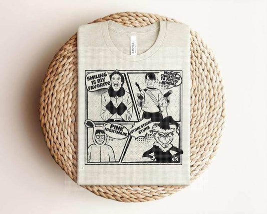 Christmas Comic Graphic Tee - S