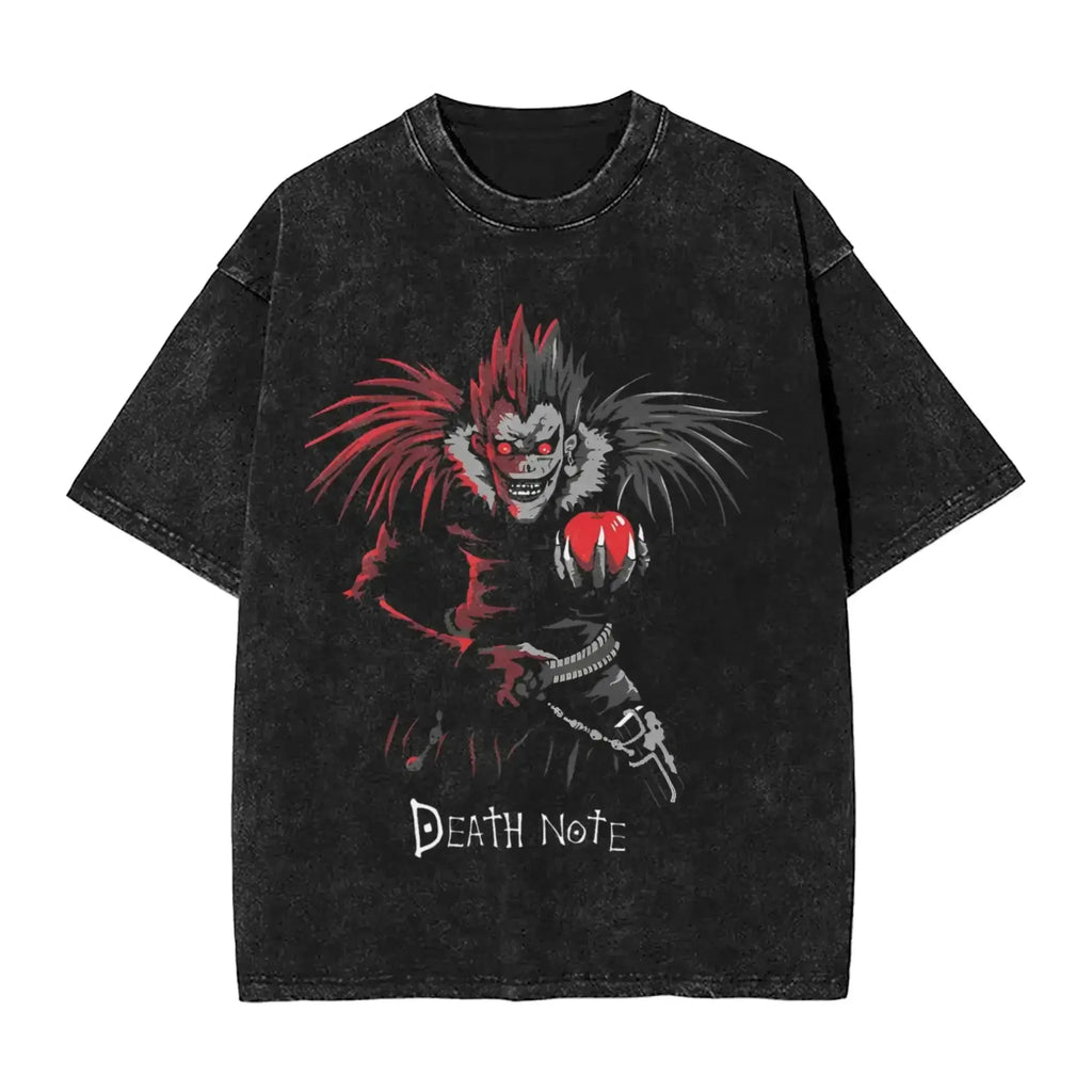 L Lawliet T-Shirt Death Note Vintage Washed Tee