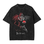 L Lawliet T-Shirt Death Note Vintage Washed Tee