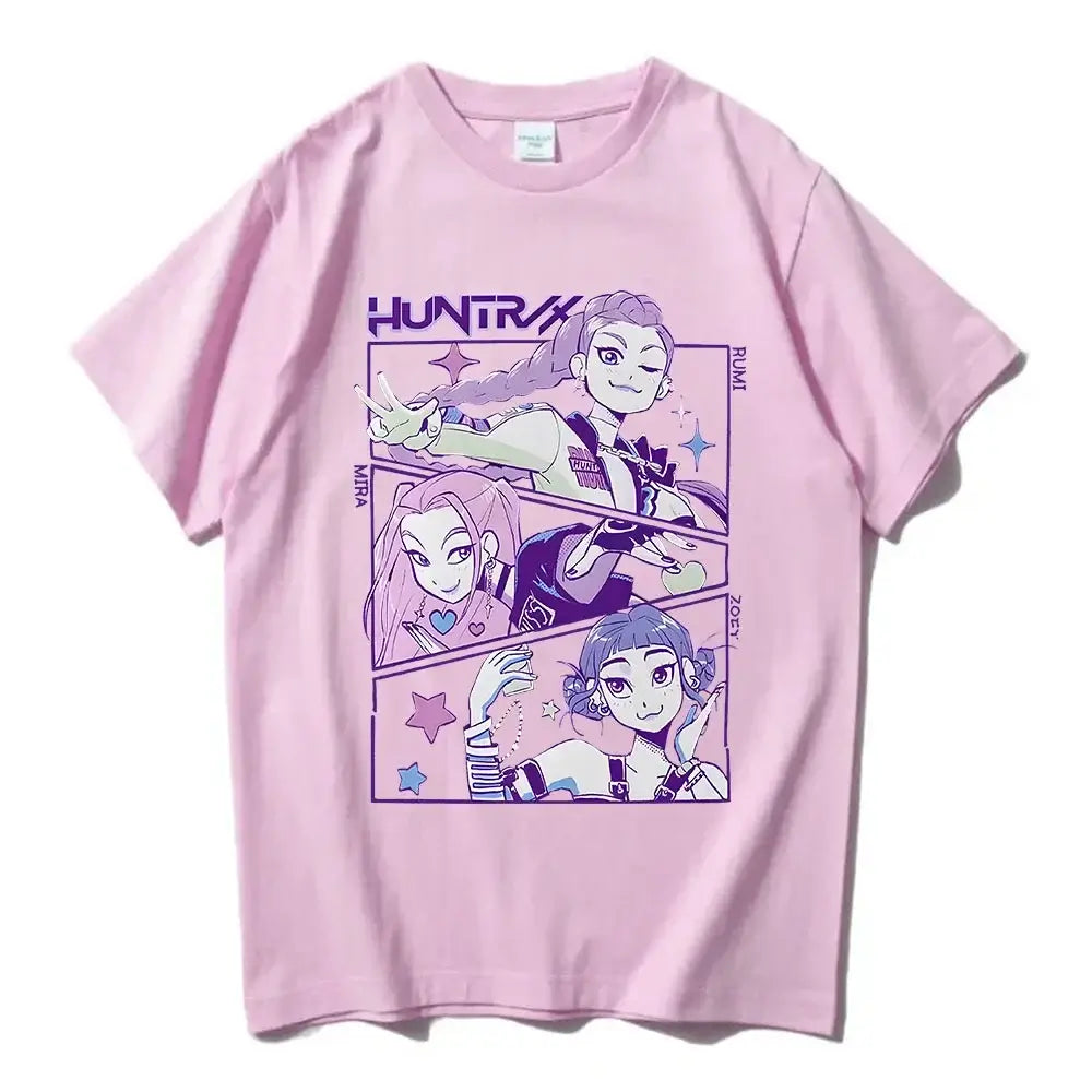 KPop Devil Hunter T-shirt Unisex 100% Cotton Summer Tee