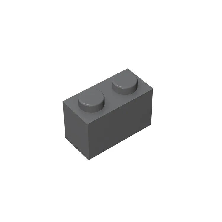 Educational Assemblage Gobricks Brick 1 x 2 without Bottom Tube | Compatible with Lego 3004 3065 35743