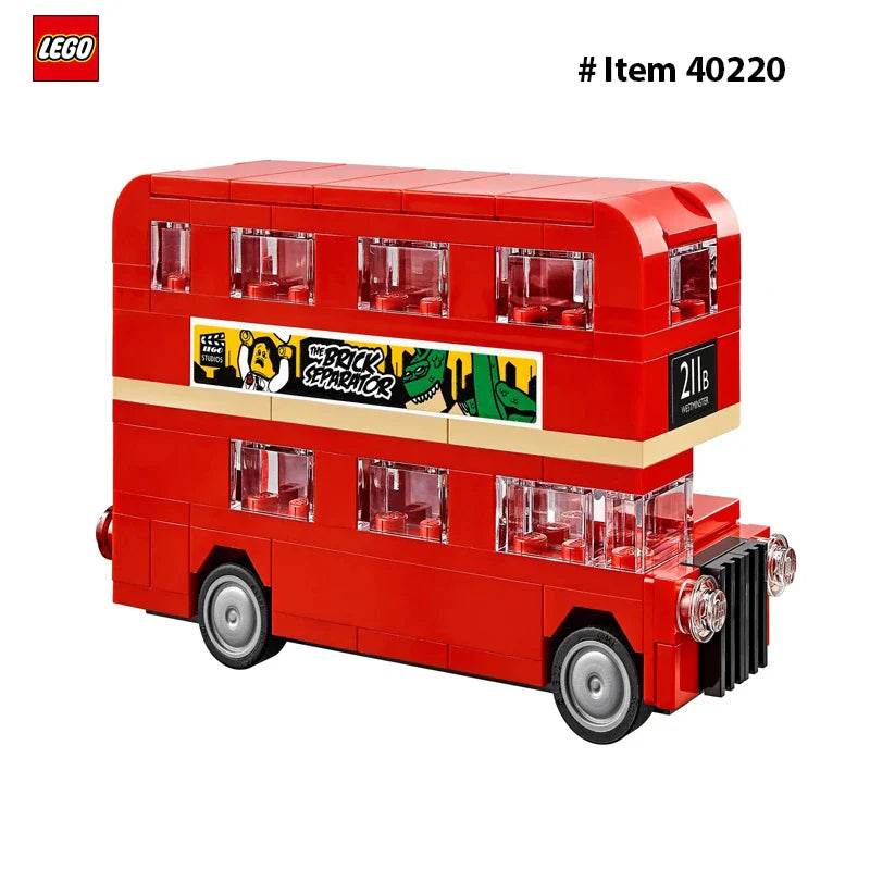 LEGO 40220 Creator Double Decker London BusBuilding Blocks Bricks Toy for Kids Children's Day Birthday Gift (118 Pieces) - 40220