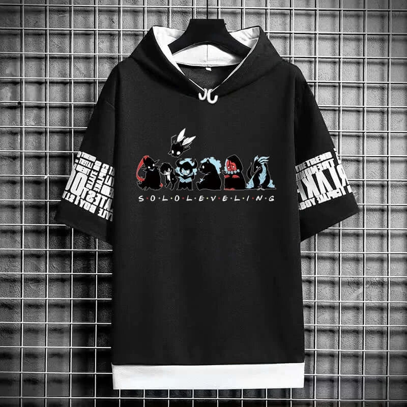 Solo Leveling Anime Graphic T-Shirt Korean Fashion Men