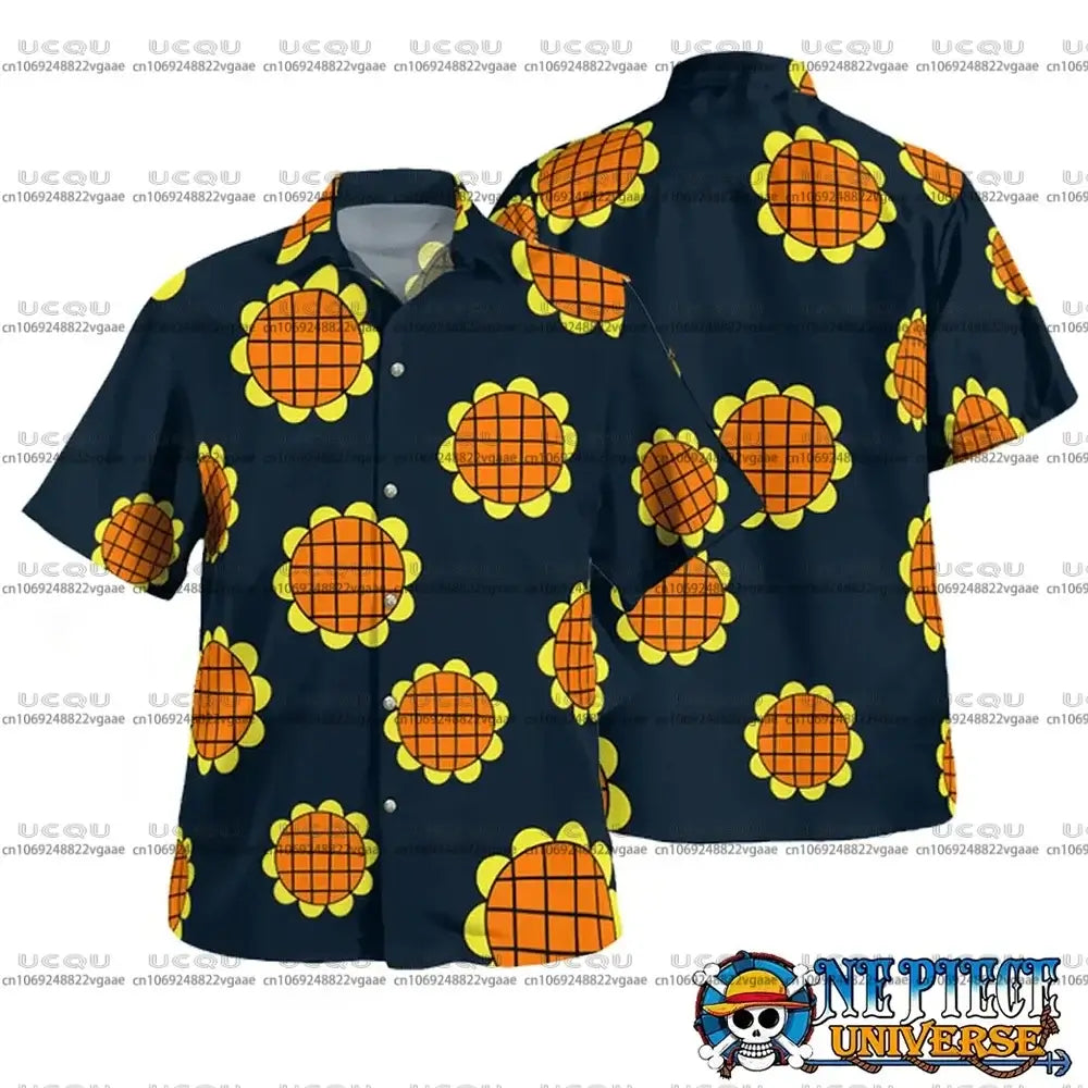 Luffy Dressrosa Trousers & Hawaiian Shirt One Piece Set