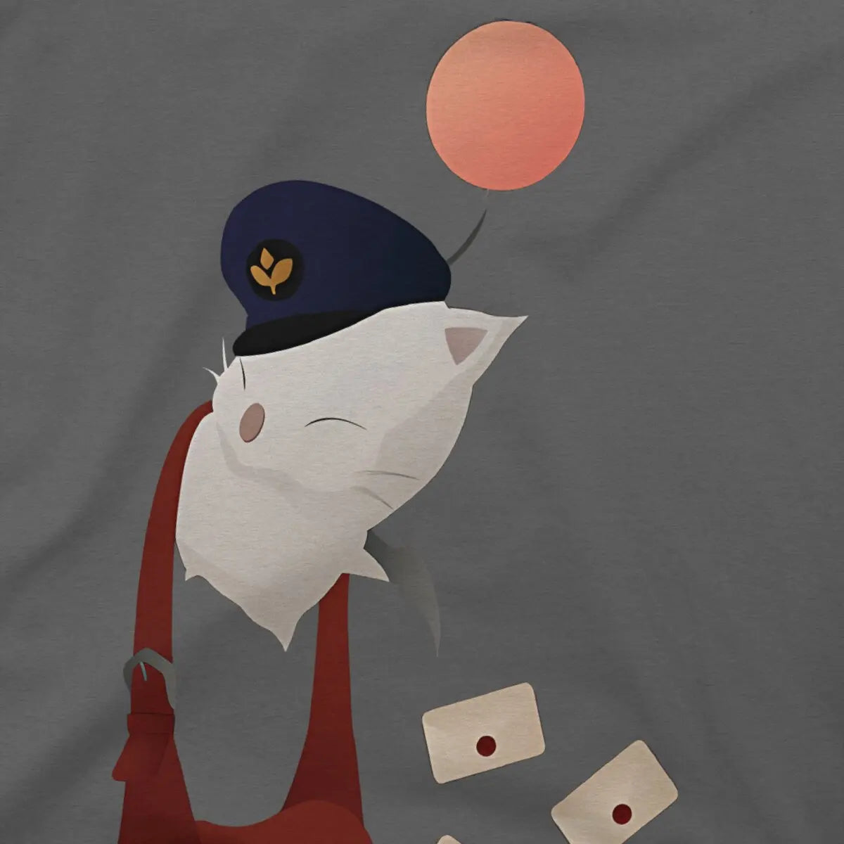 XIV - Delivery Moogle T-Shirt for Men Final Fantasy Awesome Cotton Tees Crewneck Short Sleeve T Shirt Birthday Present Clothes