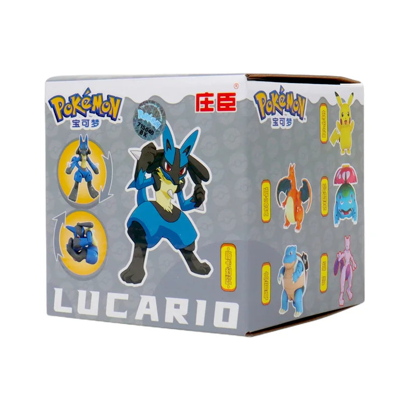 Pokemon Pokeball Anime Figures Toys, Pikachu Gengar Dragonite Snorlax Lapras Pocket Pokeball Toys