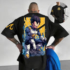 Dragon Ball Vegeta Harajuku Oversized Anime T-Shirt | 2025