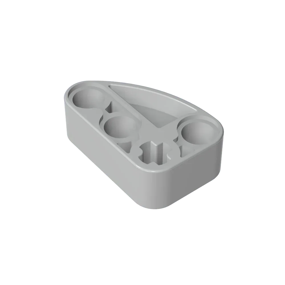 Gobricks GDS-2016 Technical Beam 2 x 3 L-Shape with Quarter Ellipse Thick | Building Blocks Toy Compatible with Lego 71708