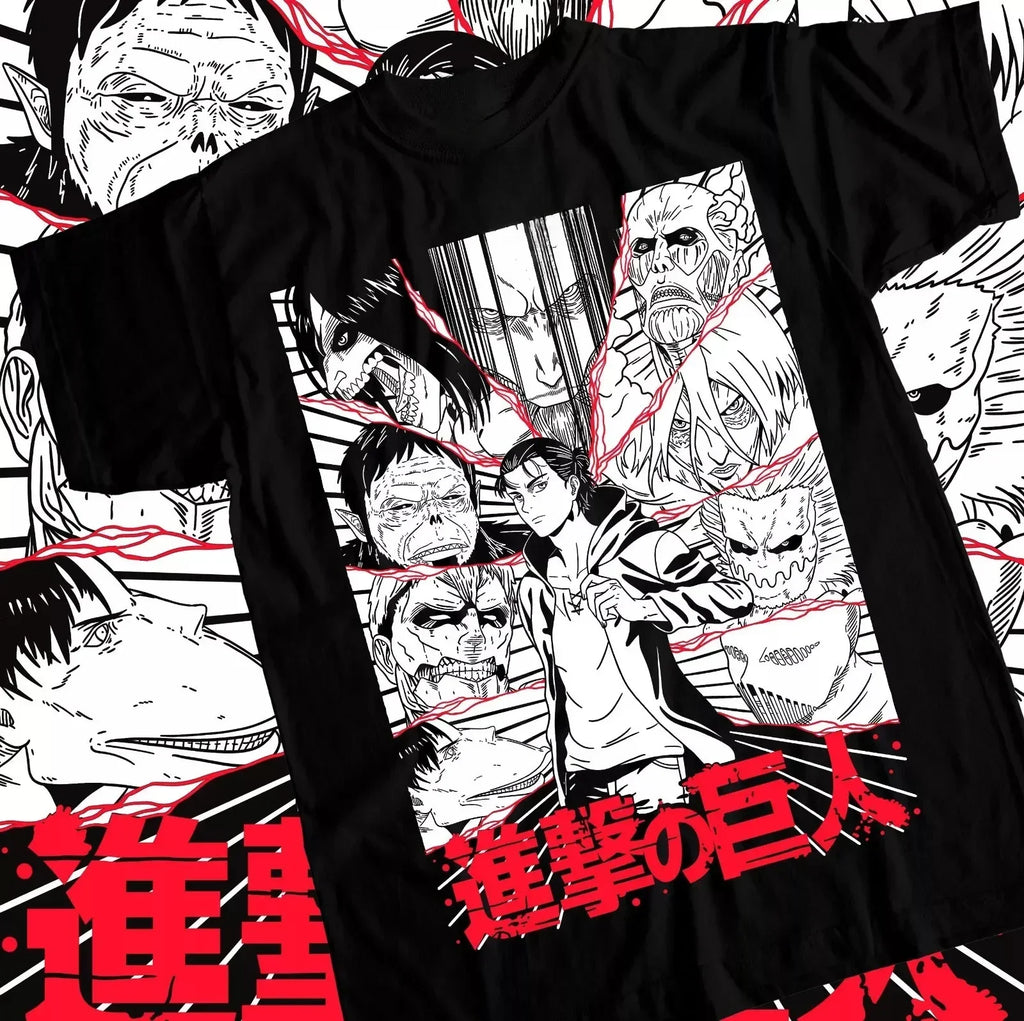 Levi Ackerman T-shirt: Attack on Titan Cotton Streetwear
