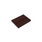 Gobricks GDS-980 Tile, Modified 3 x 4 with 4 Studs in Center | Compatible Building Block for DIY and MOC