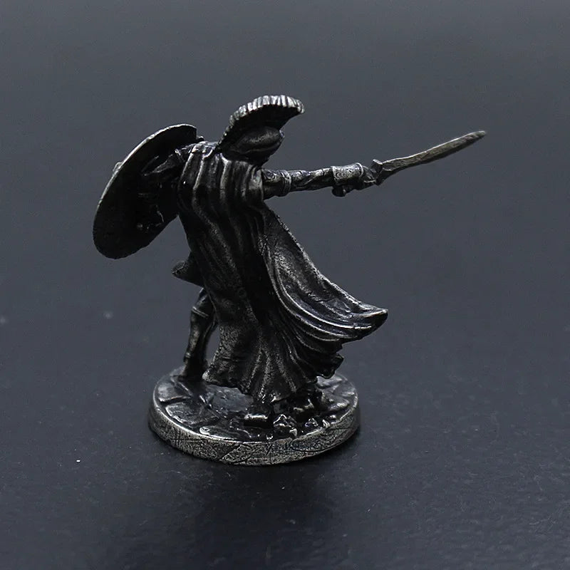 1Pcs Ancient Spartan Rome Soliders Figurines Miniatures Vintage Metal Soldiers Model Statue Desktop Ornament Gift