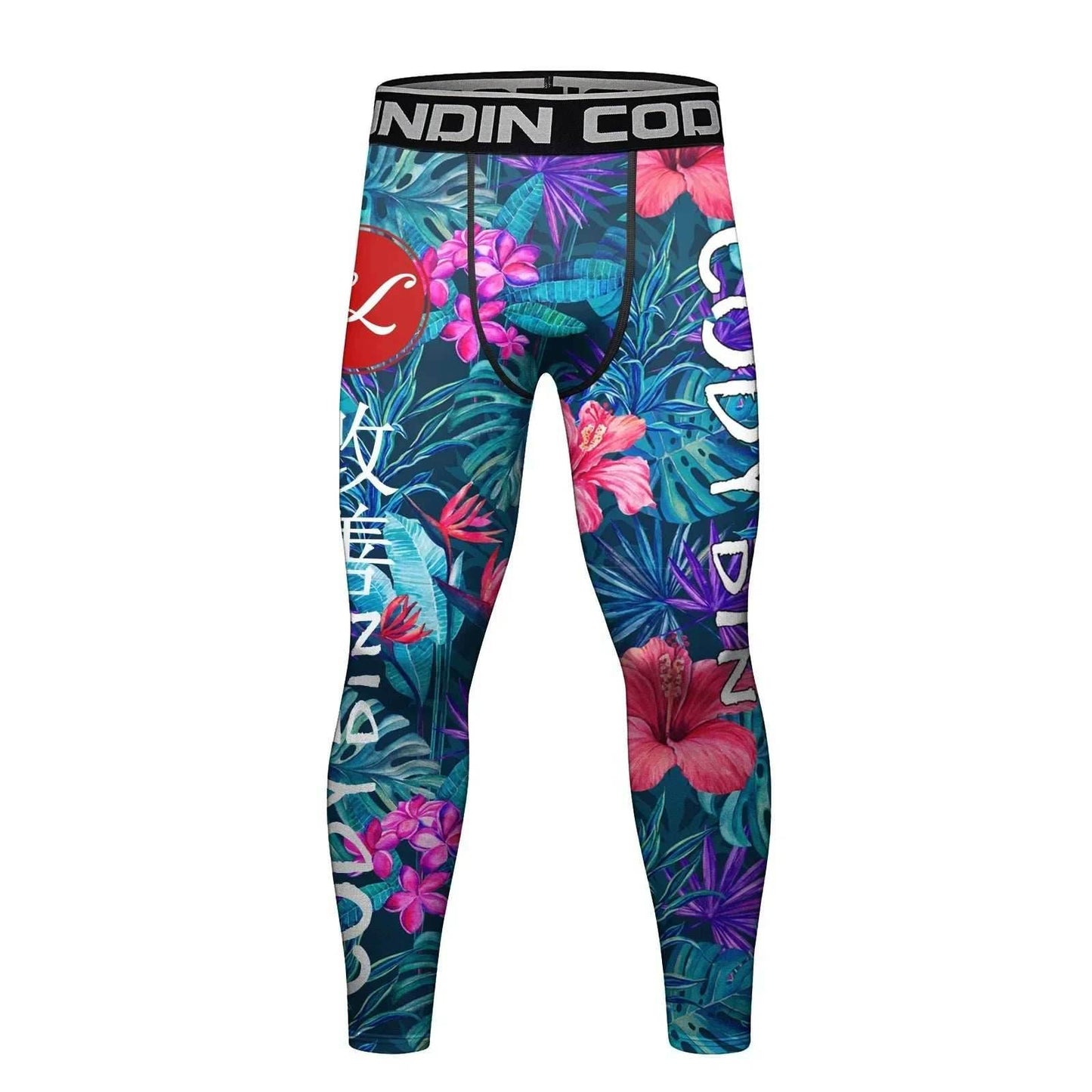 Men's Compression Running Tights - Paradise / Medium