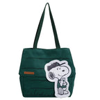 Classic Snoopy Canvas Crossbody Tote Bag – Large Capacity Shoulder Bag