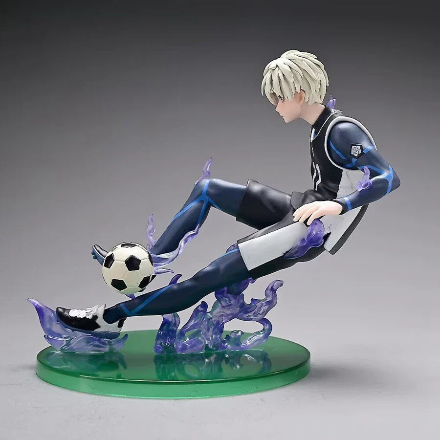 Seishiro Nagi Anime Figurine, Blue Lock Action Figure Japanese Football Boy 18 CM