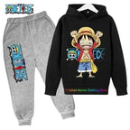 One Piece Hoodies Kids Fashion 2025 Luffy Pullover