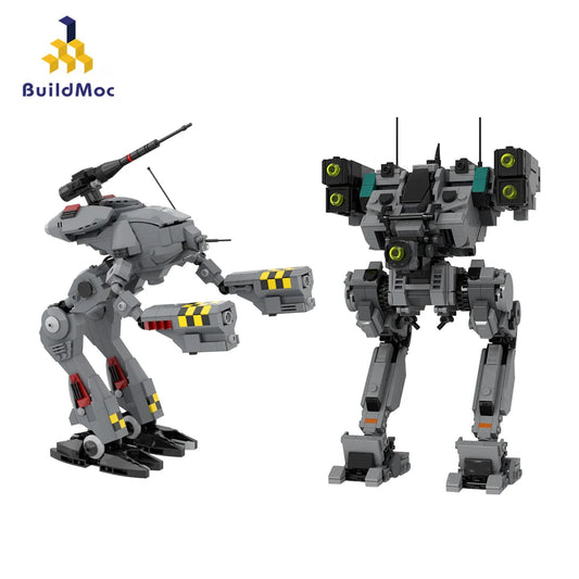 BuildMocMarauder MAD-3R and Flea Mecha Robot Building Block Set High-tech Mech Model Toys for Kids Gifts